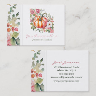 Cartes de visite citrouilles
