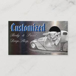 Cartes de visite classiques de l'automobile en pla