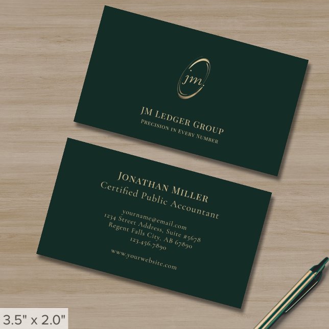 Cartes de visite comptables (Créateur téléchargé)