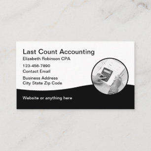 Cartes de visite comptables CPA modernes