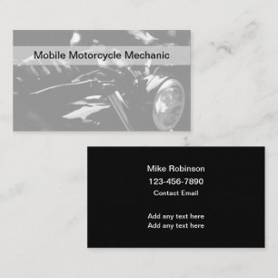 Cartes de visite Cool mécanique de moto mobile