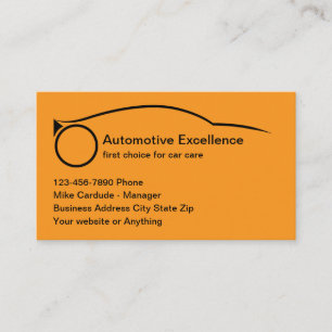 Cartes de visite cool pour services automobiles