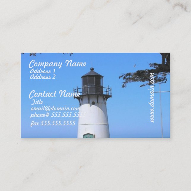 Cartes de visite côtiers de phare (Devant)