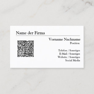 Cartes de visite Création - Modèle simple.