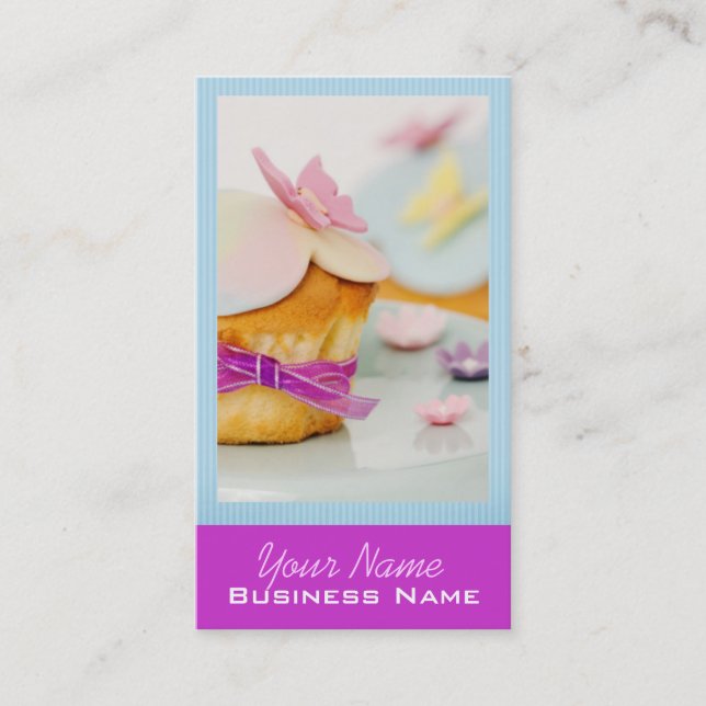 Cartes de visite Cupcake (Devant)