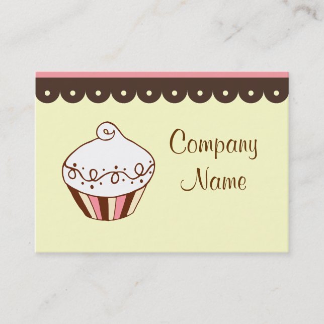 Cartes de visite Cupcake (Devant)