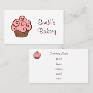 Cartes de visite Cupcake personnalisés