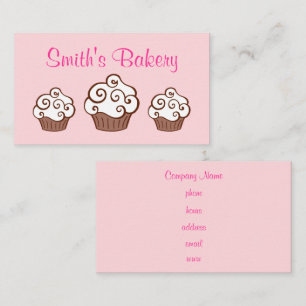 Cartes de visite Cupcake personnalisés