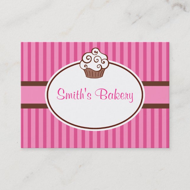 Cartes de visite Cupcake personnalisés (Devant)