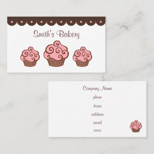 Cartes de visite Cupcake personnalisés