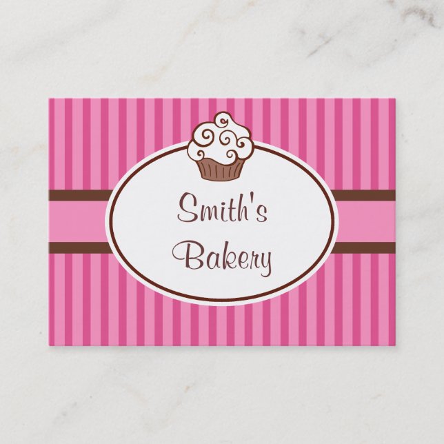 Cartes de visite Cupcake personnalisés (Devant)