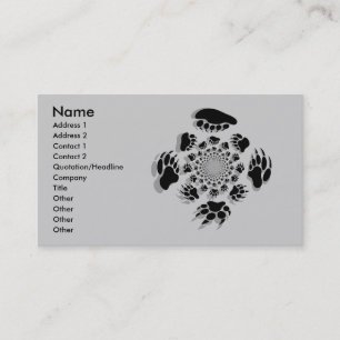 Cartes de visite customisés d'ours