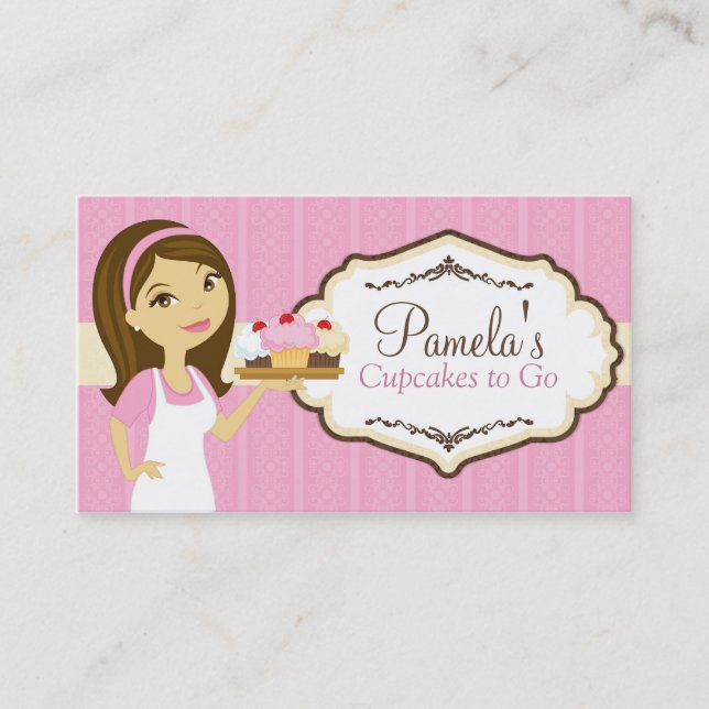 Cartes de visite D15 de petit gâteau de Baker de (Devant)