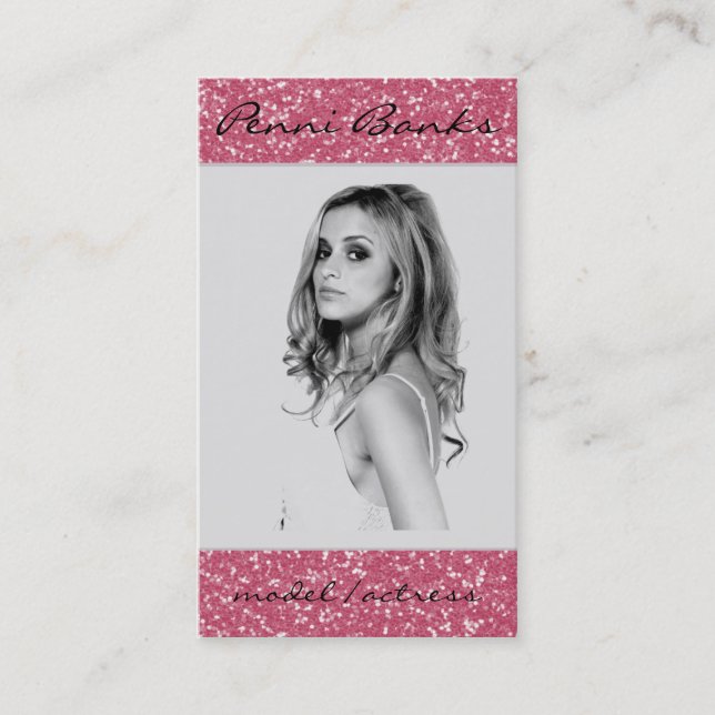 Cartes de visite d'actrice de modèle de parties (Devant)