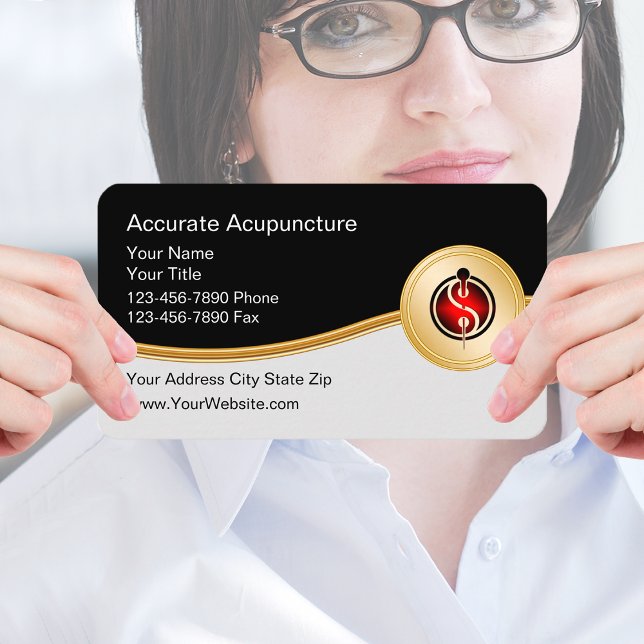 Cartes de visite d'acupuncture Médicale classique (Créateur téléchargé)