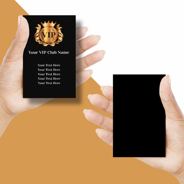 Cartes de visite d'adhésion VIP Club Classy (VIP Business Cards )