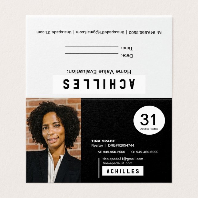 Cartes de visite d'agent immobilier (Outside Unfolded)