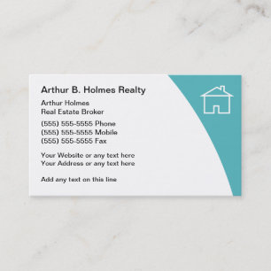 Cartes de visite d'agent immobilier