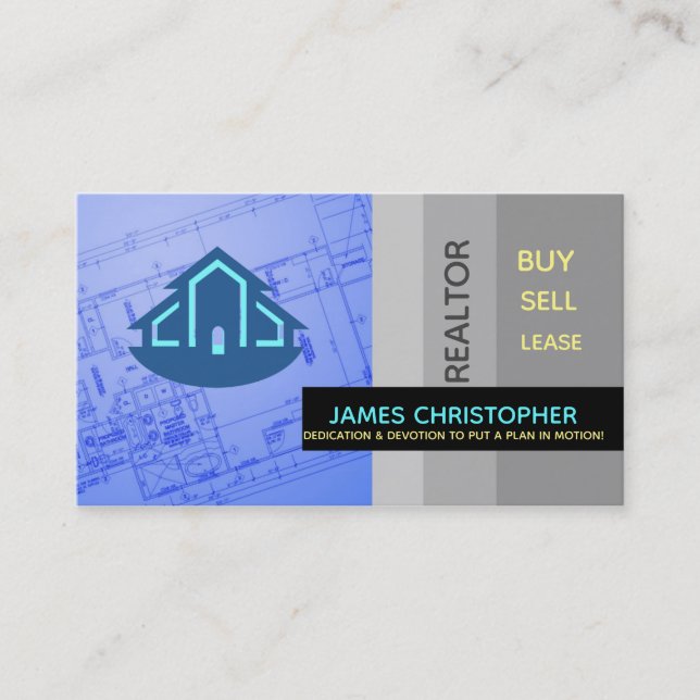 Cartes de visite d'agent immobilier (Devant)