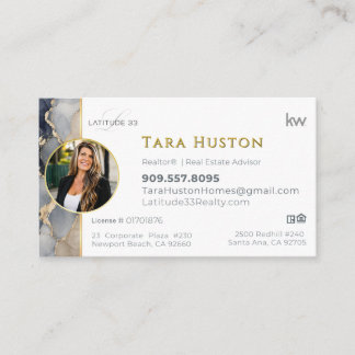 Cartes de visite d'agent personnalisées HUSTON