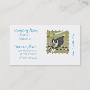 Cartes de visite d'agilité de border collie