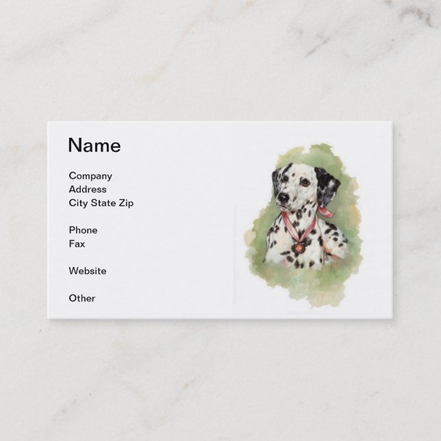 Cartes de visite dalmatiens (Devant)