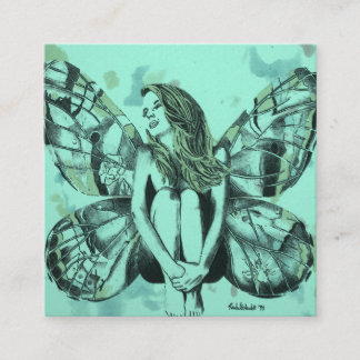 cartes de visite, dame de papillon, art de
