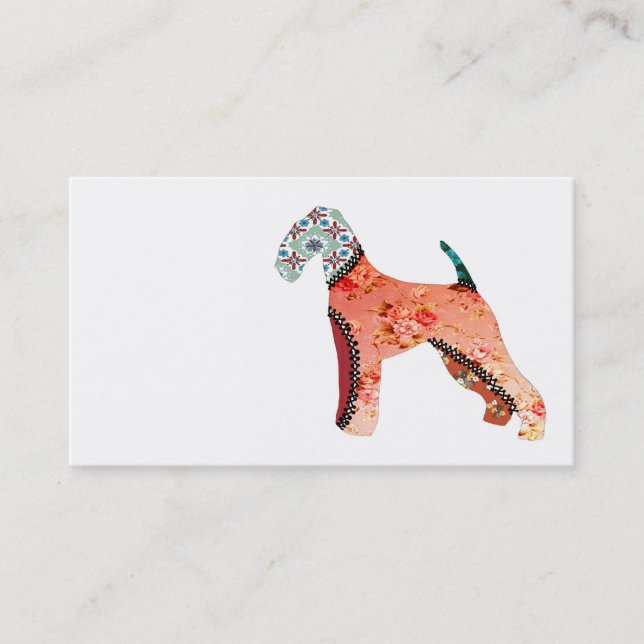 Cartes de visite d'animal familier de patchwork (Devant)
