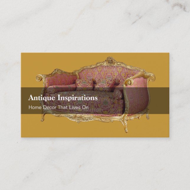 Cartes de visite d'antiquités (Devant)