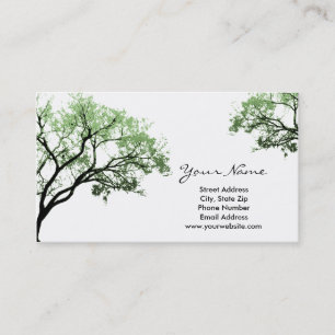 Cartes de visite d'arbres d'été