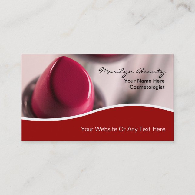 Cartes de visite d'Artsist de maquillage (Devant)