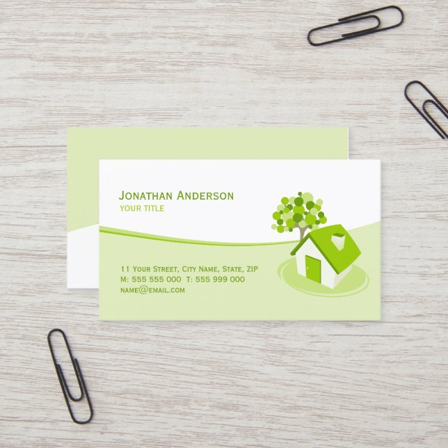 Cartes de visite d'assurance de constructions (Devant/Arrière en situation)