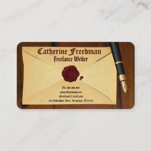 Cartes de visite d'auteur de correcteur d'épreuve