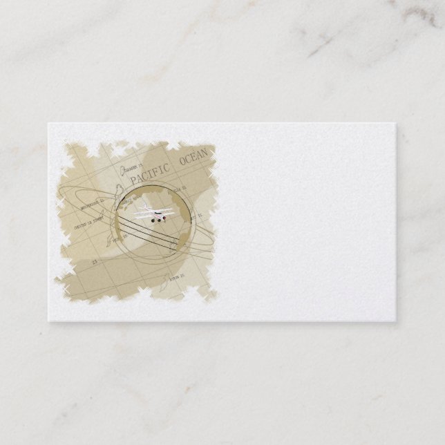 Cartes de visite d'aventure aéronautique (Devant)