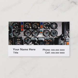 Cartes de visite d'aviation