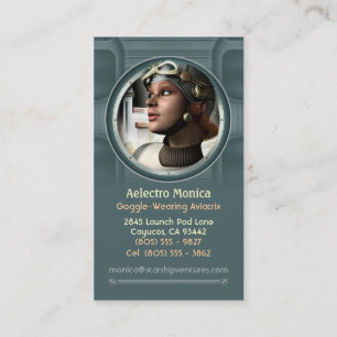 Cartes de visite d'Aviatrix de Goggled