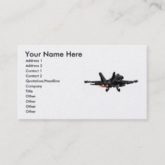 Cartes de visite d'avion de chasse du frelon