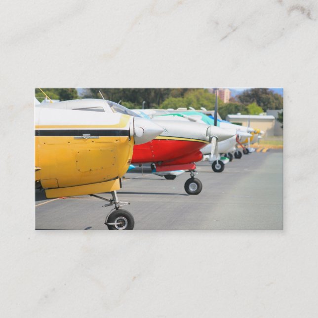 Cartes de visite d'avions (Devant)