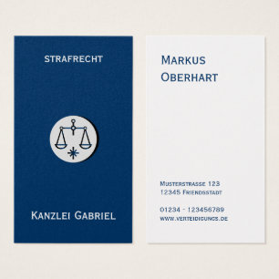 Cartes de visite d'avocat