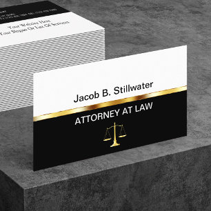 Cartes de visite d'avocat élégantes