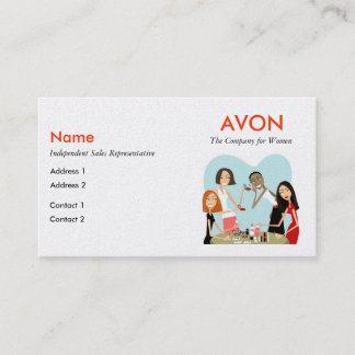 Cartes de visite d'Avon - perle