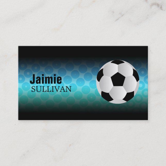 Cartes de visite de ballon de football (Devant)