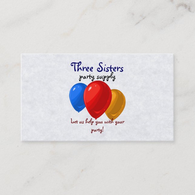 Cartes de visite de ballon de partie (Devant)