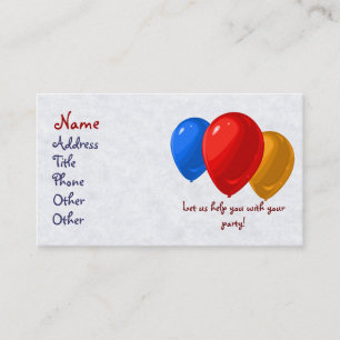 Cartes de visite de ballon de partie