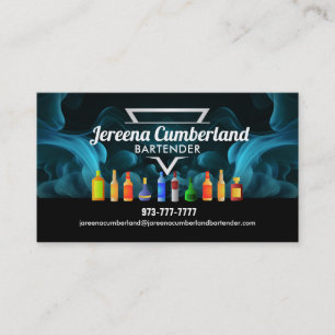 Cartes de visite de barmans Slogans
