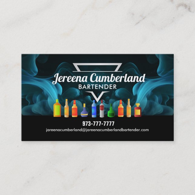 Cartes de visite de barmans Slogans (Devant)