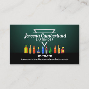 Cartes de visite de barmans Slogans