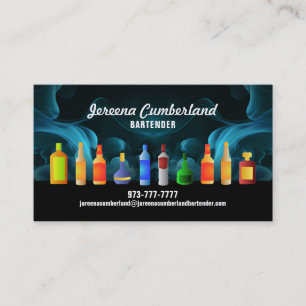 Cartes de visite de barmans Slogans