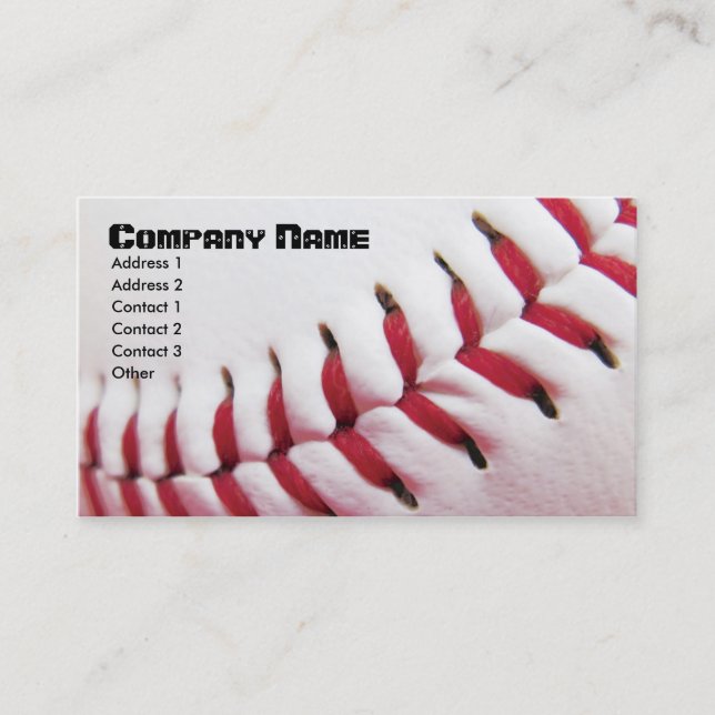 Cartes de visite de base-ball (Devant)