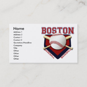 CARTES DE VISITE DE BASE-BALL DE BOSTON